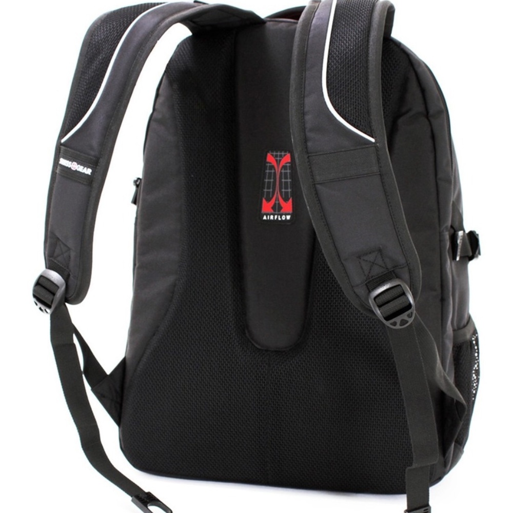 SWISSGEAR NWT LAPTOP BACKPACK BLACK/RED - Picture 2 of 8